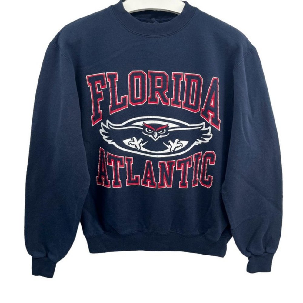Vintage Florida Atlantic Owls Mascot Logo Florida Atlantic University Shirt Bask
